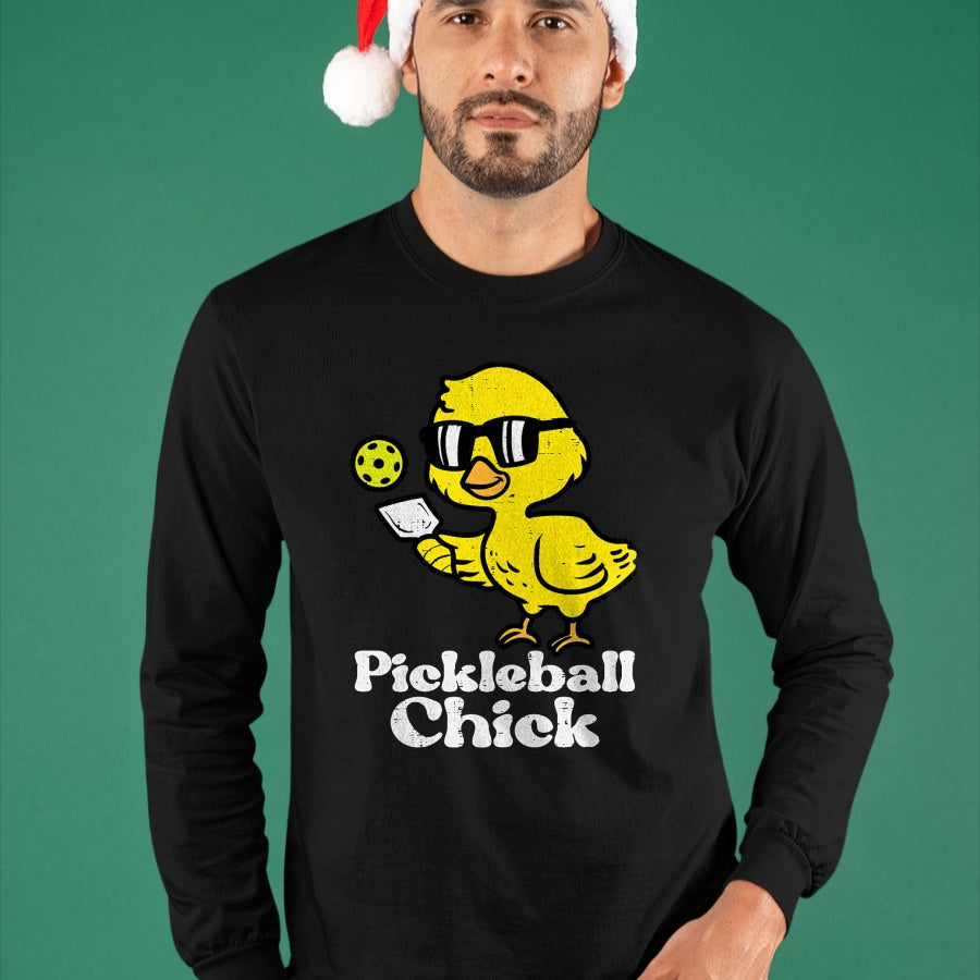 Funny Pickleball Shirt, Pickleball Lover Unisex T-Shirt/Hoodie/Sweatshirt HLT00 - Pickleball Chick Funny Pickle Ball Women Girls Kids Toddler T-Shirt