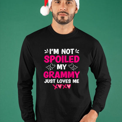 Best Wife Shirt, Wife and Husband Unisex T-Shirt/Hoodie/Sweatshirt HLT00 - I'm Not Spoiled My Grammy Just Loves Me Granddaughter Girls T-Shirt