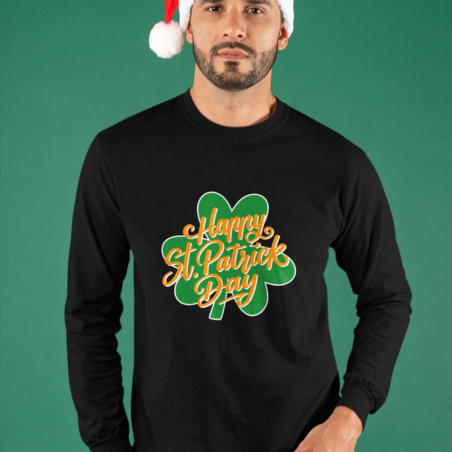 Patrick Day Shirts for Family, Funny Patrick Day shirts, st patrick's day Unisex T-Shirt/Hoodie/Sweatshirt HLT00 - Happy St. Patrick_ Day Clover leaves Irish Ireland Shamrock T-Shirt