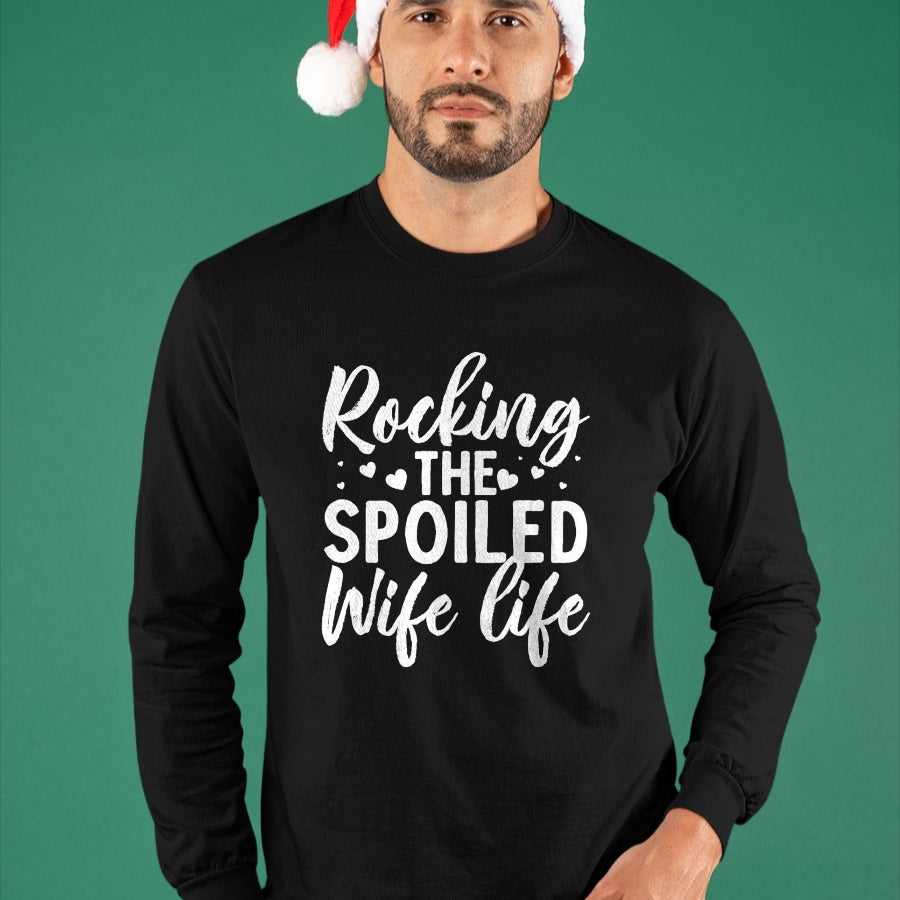 Best Wife Shirt, Wife and Husband Unisex T-Shirt/Hoodie/Sweatshirt HLT00 - Gift for wife T shirt, spoiled wife   Funny Spoiled Wife Art For Women Girls Husband Spoiled Wife Pr (17)