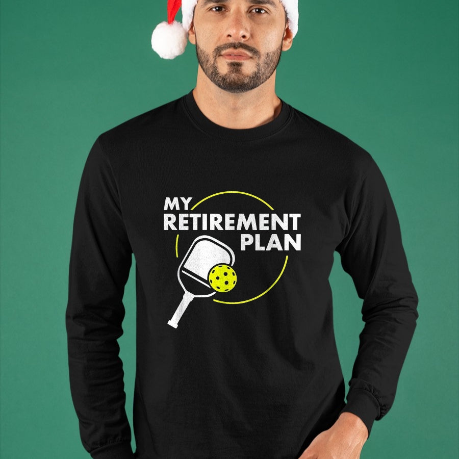Funny Pickleball Shirt, Pickleball Lover Unisex T-Shirt/Hoodie/Sweatshirt HLT00 - My Retirement Plan Funny Pickleball Slogan T-Shirt, Women, Red, X-Large