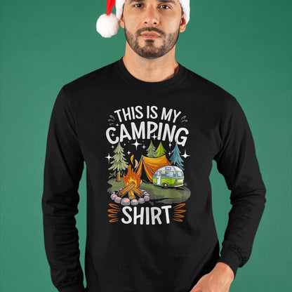 Funny Camping Shirt, Gift For Camping Lover Unisex T-Shirt/Hoodie/Sweatshirt HLT00 - Funny This is My Camping Shirt for Camper Camping Men Women T-Shirt, Men, Black, 3X-Large