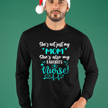 Funny Nurse Shirt, Nurse Unisex T-Shirt/Hoodie/Sweatshirt HLT00 - My Mom Is A Nurse - Proud Nurse Son Daughter RN LPN Family T-Shirt