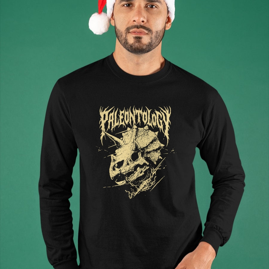 Best Dinosaur Lover Shirt, Funny Dinosaur UnisexT-Shirt/Hoodie/Sweatshirt HLT00 - Paleontology Metal Triceratops Skull and Chains Dinosaur Art T-Shirt