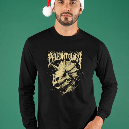 Best Dinosaur Lover Shirt, Funny Dinosaur UnisexT-Shirt/Hoodie/Sweatshirt HLT00 - Paleontology Metal Triceratops Skull and Chains Dinosaur Art T-Shirt