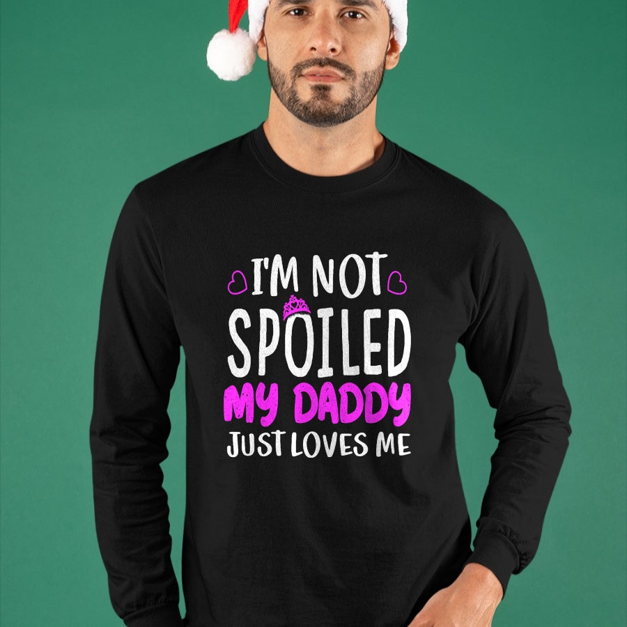 Best Wife Shirt, Wife and Husband Unisex T-Shirt/Hoodie/Sweatshirt HLT00 - Girls I'm Not Spoiled My Daddy Just Loves Me Funny Daughter T-Shirt (1)
