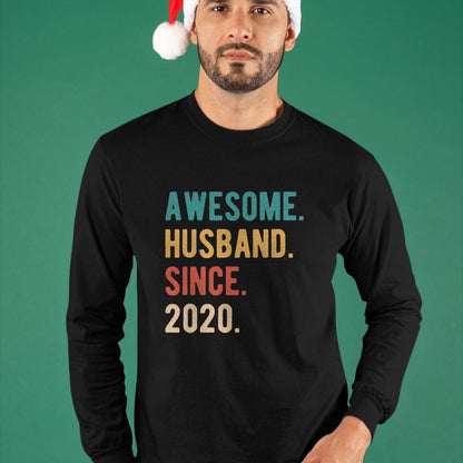 Best Wife Shirt, Wife and Husband Unisex T-Shirt/Hoodie/Sweatshirt HLT00 - 4th Year Wedding Anniversary Epic Awesome Husband Since 2020 T-Shirt