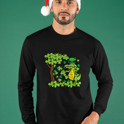 Patrick Day Shirts for Family, Funny Patrick Day shirts, st patrick's day Unisex T-Shirt/Hoodie/Sweatshirt HLT00 - St Patrick Day Alligator Shamrock Saint Pattys Men Women Kid T-Shirt