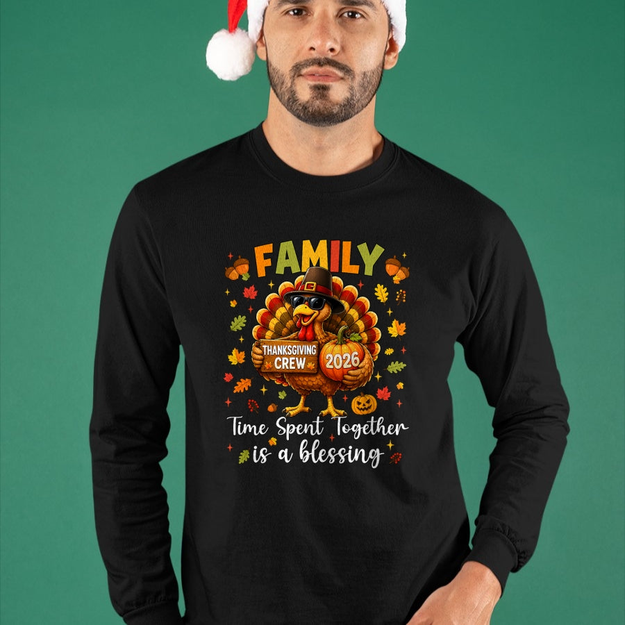 Best Thanksgiving Family Shirt , Funny Thanksgiving UnisexT-Shirt/Hoodie/Sweatshirt HLT00 - Family Thanksgiving 2026 Thanksgiving Crew Turkey Matching T-Shirt (4)