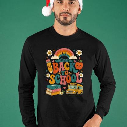 Best Student Shirt, Funny Back To School UnisexT-Shirt/Hoodie/Sweatshirt HLT00 - Welcome Back to School Rainbow Teacher Apparel First Day T-Shirt