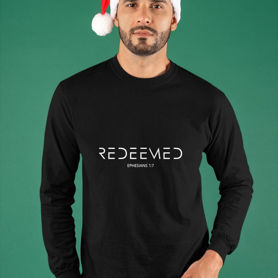 Christian Tee, Christian Faith Unisex T-Shirt/Hoodie/Sweatshirt HLT00 - Ephesians 1 7 Christian Bible Verse Redemption Redeemed T-Shirt