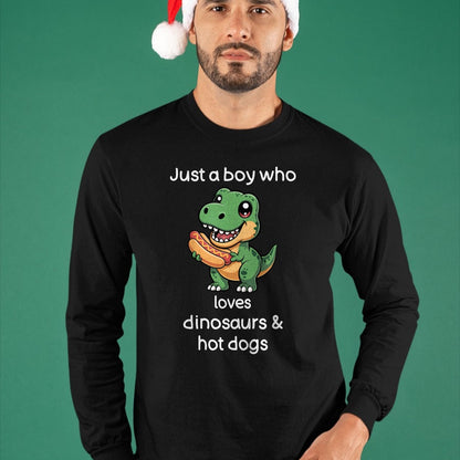 Best Dinosaur Lover Shirt, Funny Dinosaur UnisexT-Shirt/Hoodie/Sweatshirt HLT00 - Kids Dinosaur Hot Dog Shirt Boys Cool T Rex Hot Dog T-Shirt
