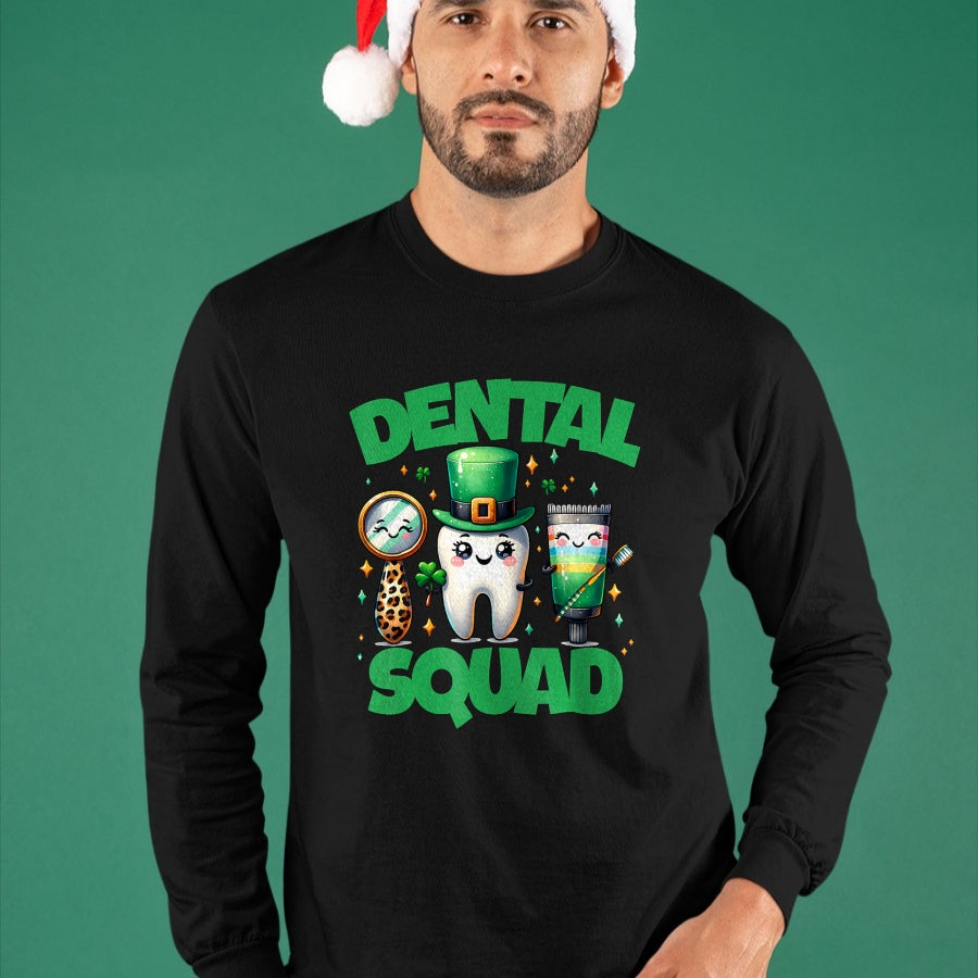 Patrick Day Shirts for Family, Funny Patrick Day shirts, st patrick's day Unisex T-Shirt/Hoodie/Sweatshirt HLT00 - saint patrick day dental squad th irish dentist nurse (1)