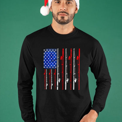 Funny Fishing Shirt, Gift For Fishing Lover Unisex T-Shirt/Hoodie/Sweatshirt HLT00 - Fishing Shirt American Flag Shirt Fishing T-Shirt