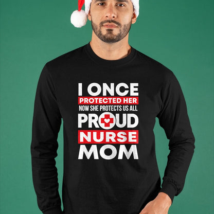 Funny Nurse Shirt, Nurse Unisex T-Shirt/Hoodie/Sweatshirt HLT00 - Proud Nurse Mom Love RN Daughter T-Shirt