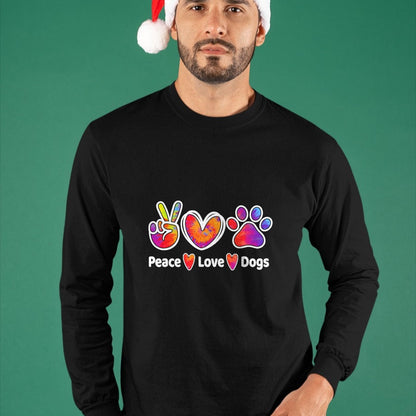 Dog Love Shirt, Dog Lover Gift T-Shirt/Hoodie/Sweatshirt HLT00 - Dog Lover Peace Love Dogs Funny Cute Puppy Paw Tie Dye T-Shirt