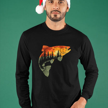 Funny Fishing Shirt, Gift For Fishing Lover Unisex T-Shirt/Hoodie/Sweatshirt HLT00 - Fishing, Trout, Fly Fishing, Angler Fisherman, Nature Forest T-Shirt