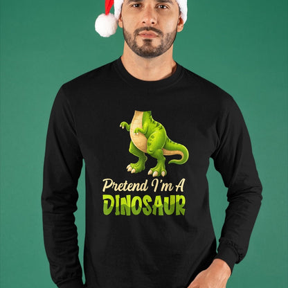 Best Dinosaur Lover Shirt, Funny Dinosaur UnisexT-Shirt/Hoodie/Sweatshirt HLT00 - Pretend I_m A Dinosaur Happy Halloween Costume Day Boys Kids T-Shirt (Copy)