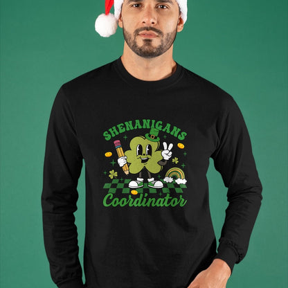 Patrick Day Shirts for Family, Funny Patrick Day shirts, st patrick's day Unisex T-Shirt/Hoodie/Sweatshirt HLT00 - Shenanigans Coordinator Teacher Life Shamrock St Patrick Day T-Shirt