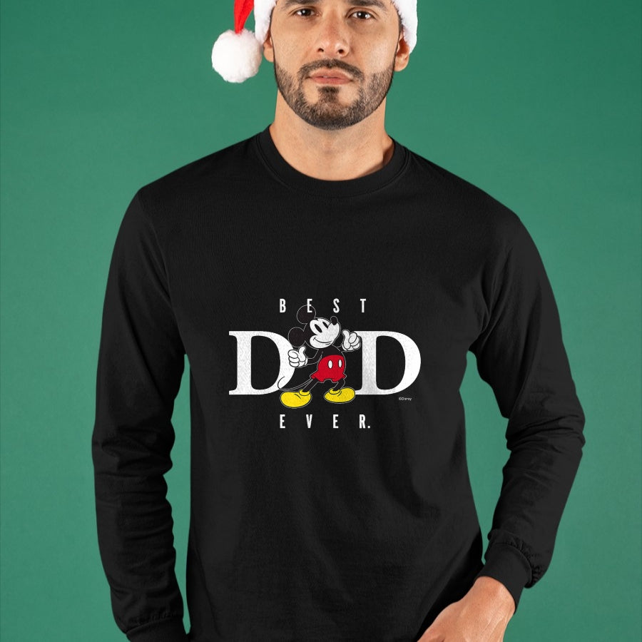 Gift for Dad Shirt, Funny Dad Unisex T-Shirt/Hoodie/Sweatshirt HLT00 – Disney Mickey Mouse Best Dad Ever Thumbs Up Father’s Day T-Shirt