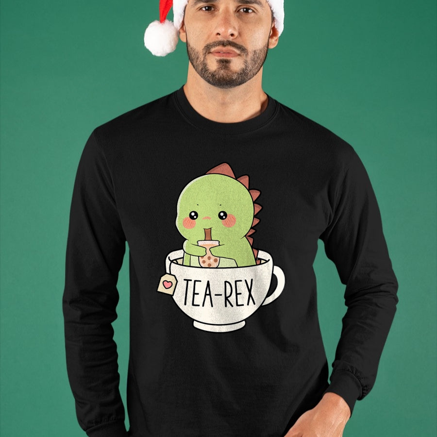 Best Dinosaur Lover Shirt, Funny Dinosaur UnisexT-Shirt/Hoodie/Sweatshirt HLT00 - Boba Tea-Rex Cute T-Rex Dinosaur Lover Kawaii Funny Dino Pun T-Shirt