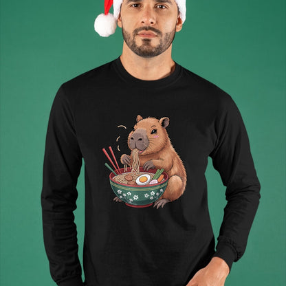 Cute Capybara Shirt, Funny Capybara Unisex T-Shirt/Hoodie/Sweatshirt HLT00 - Cool Capybara Art for Men Women Kids Rodent Capybara Lover T-Shirt