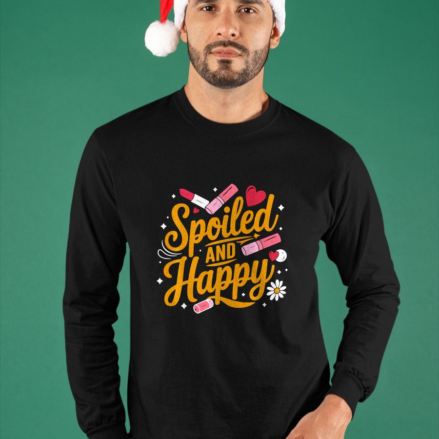 Best Wife Shirt, Wife and Husband Unisex T-Shirt/Hoodie/Sweatshirt HLT00 - Gift for wife T shirt, spoiled wife   Spoiled And Happy Spoiled Wife Sweatshirt