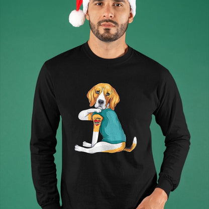 Dog Love Shirt, Dog Lover Gift T-Shirt/Hoodie/Sweatshirt HLT00 - Mother_s Day gift funny dog Mom Beagle i love mom tattoo T-Shirt