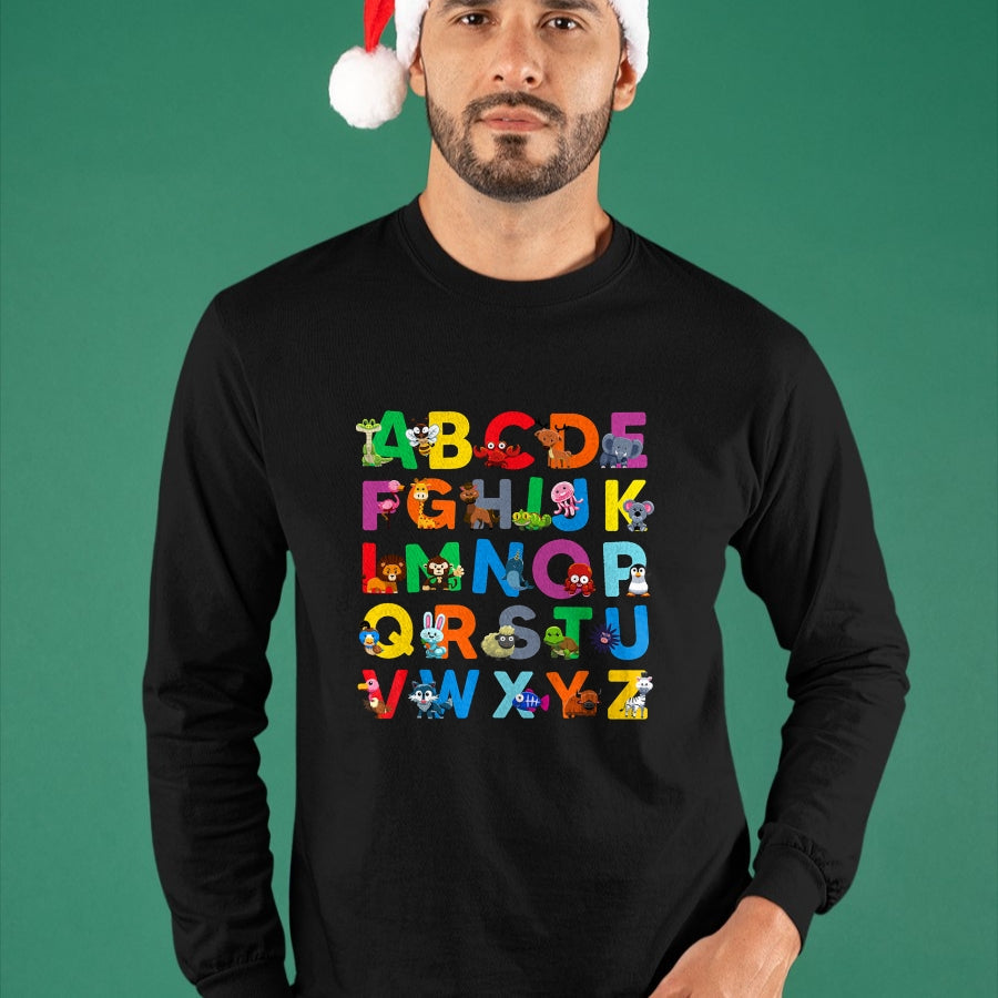 Best Student Shirt, Funny Back To School UnisexT-Shirt/Hoodie/Sweatshirt HLT00 - Zoo Animal Alphabet ABCs Animals Learning A-Z ABC Letters T-Shirt
