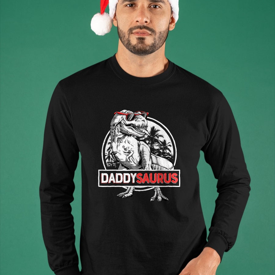 Best Dinosaur Lover Shirt, Funny Dinosaur UnisexT-Shirt/Hoodie/Sweatshirt HLT00 - Daddy Saurus T rex Dinosaur Men Father_s Day Family Matching T-Shirt