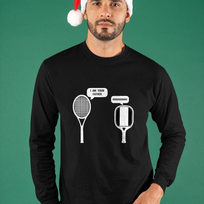 Funny Pickleball Shirt, Pickleball Lover Unisex T-Shirt/Hoodie/Sweatshirt HLT00 - I Am Your Father Funny Pickleball Tennis Racket T-Shirt