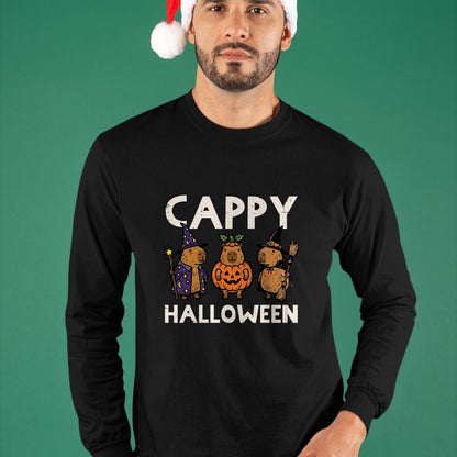 Cute Capybara Shirt, Funny Capybara Unisex T-Shirt/Hoodie/Sweatshirt HLT00 - Capybara Cappy Halloween Cute Capy Costume Men Women Kids T-Shirt
