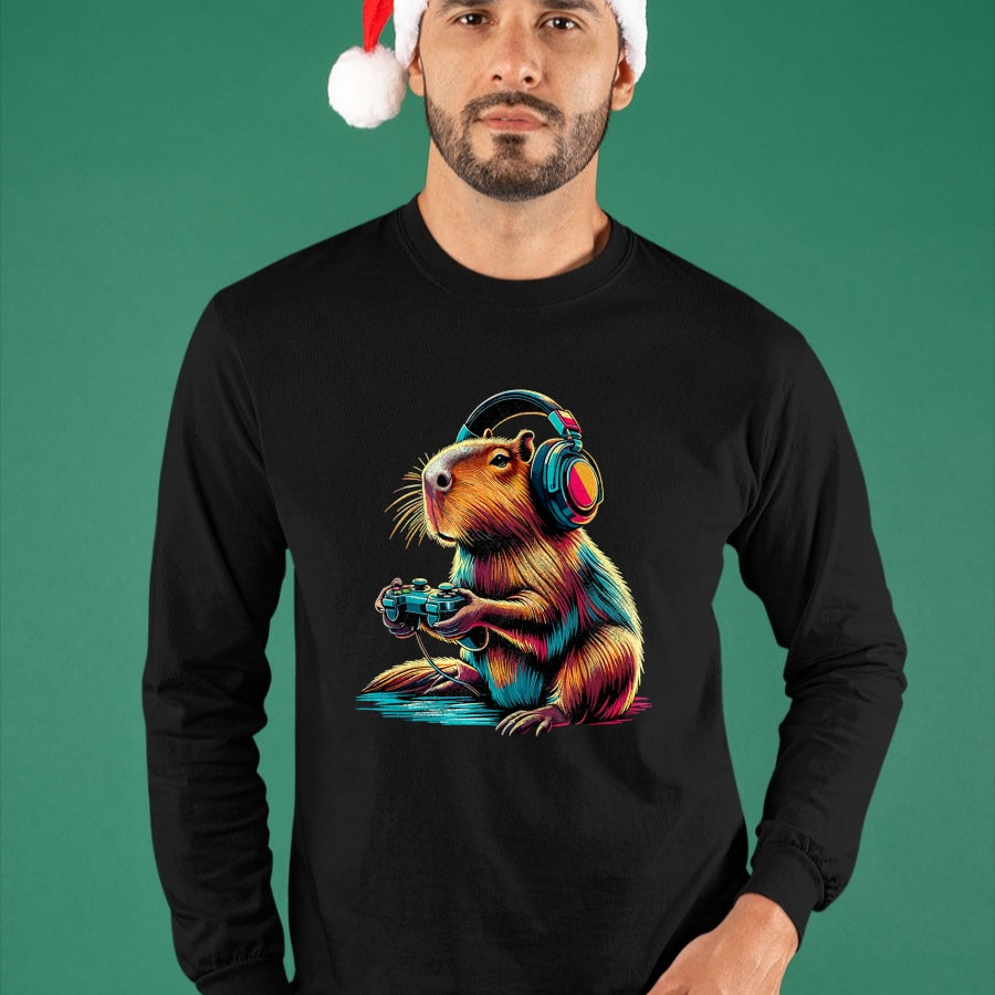 Cute Capybara Shirt, Funny Capybara UnisexT-Shirt/Hoodie/Sweatshirt HLT00 - Capybara Funny Video Games Capybara T-Shirt