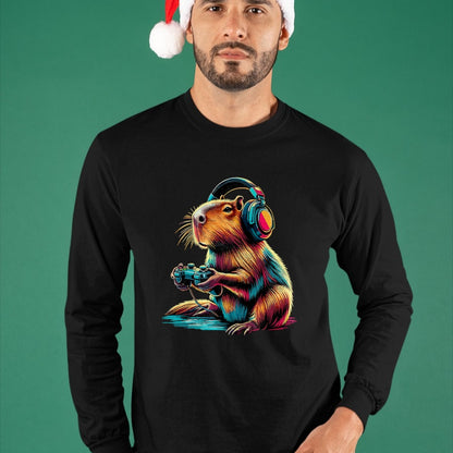 Cute Capybara Shirt, Funny Capybara UnisexT-Shirt/Hoodie/Sweatshirt HLT00 - Capybara Funny Video Games Capybara T-Shirt