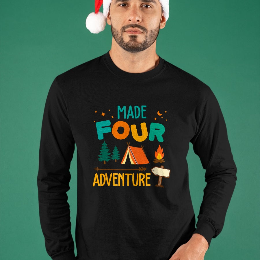 Funny Camping Shirt, Gift For Camping Lover Unisex T-Shirt/Hoodie/Sweatshirt HLT00 - Made Four Adventure 4th Birthday Party Camping Outdoor Theme T-Shirt