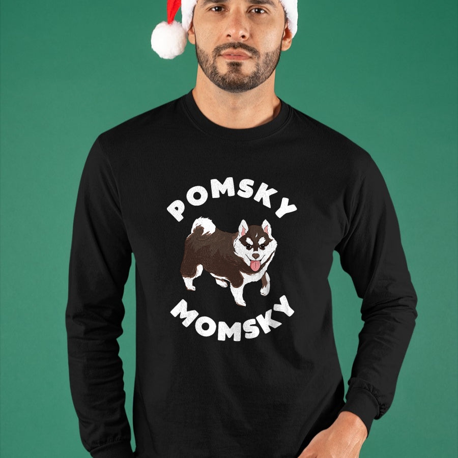 Dog Love Shirt, Dog Lover Gift T-Shirt/Hoodie/Sweatshirt HLT00 - Pomsky Momsky for Dog Pet Mom T-Shirt
