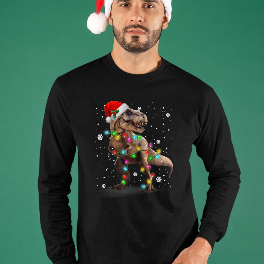 Best Dinosaur Lover Shirt, Funny Dinosaur UnisexT-Shirt/Hoodie/Sweatshirt HLT00 - Dinosaur T-rex Tree Christmas Sweater Xmas Pet Dino Trex T-Shirt