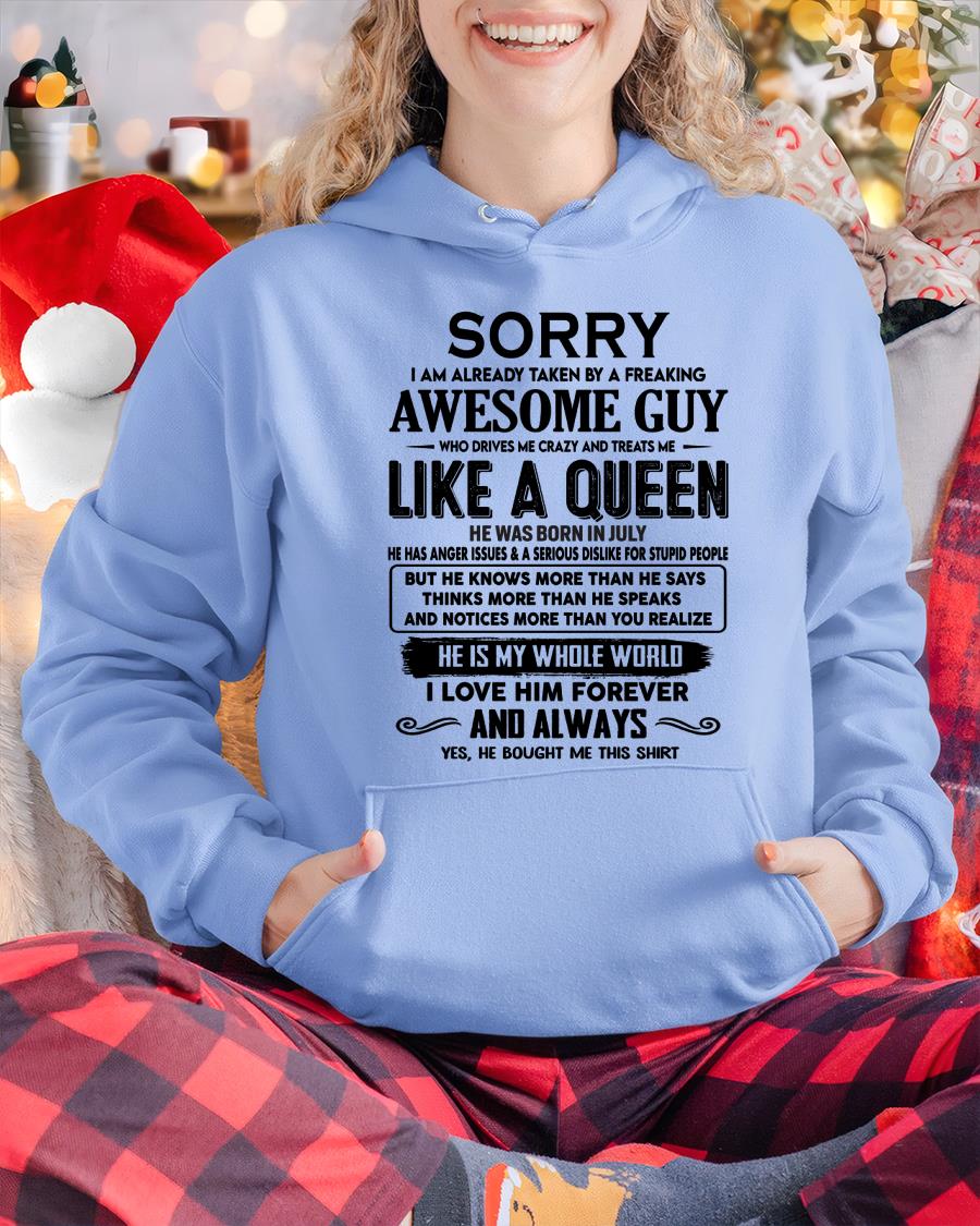 July - Sorry I am already taken by a freaking awesome guy - Gift for Wife From Husband - DTSM07 (SKU-SRG-07)