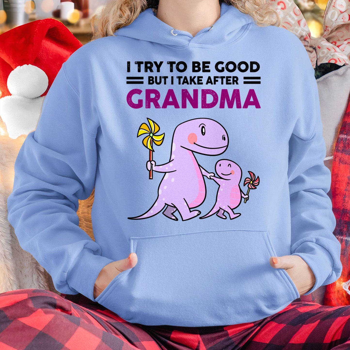TRY TO BE GOOD BUT I TAKE AFTER GRANDMA- For granddaughter T shirt NTTD00 (SKU07-87)