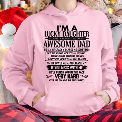 Lucky Daughter Tee - Perfect T-Shirt From Dad DTSM00 SKU-TLUCKYDD-00
