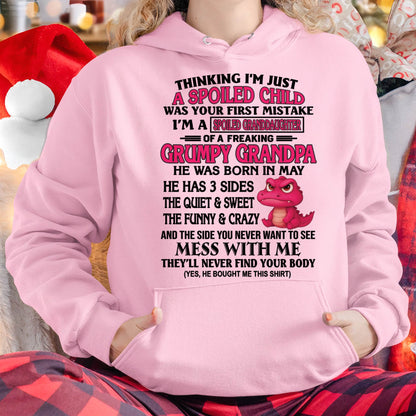 MAY - I'M A SPOILED GRANDDAUGHTER OF A GRUMPY GRANDPA - From Grandpa - DTSM05 (SKU09-45-05)