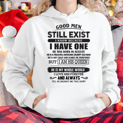 August - Good Men Still Exist - Perfect Gift For Your Girlfriend, Wife From Boyfriend, Husband - DTSM08 (SKU26T-0192-08)
