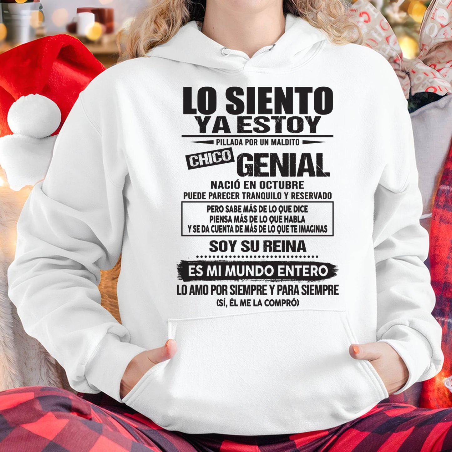 Camiseta Lo Siento Ya Estoy Pillada por un Chico Genial Nacido en Octubre - DTSM10 (SKU04-18-10)