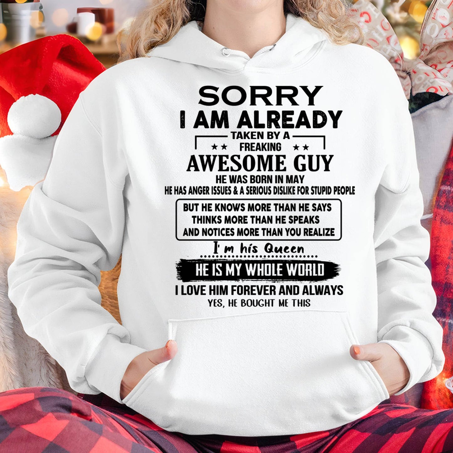 Taken by an Awesome Guy Shirt - Perfect Gift For Your Girlfriend DTSM05 (SKUT08-11-05)