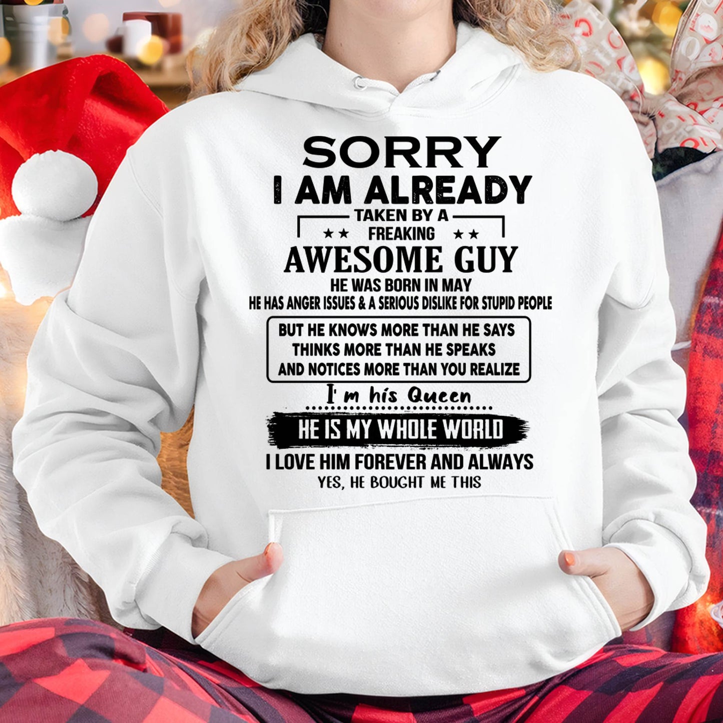 May - Taken by an Awesome Guy Shirt - Perfect Gift From Husband DTSM05 (SKUT08-11-05)