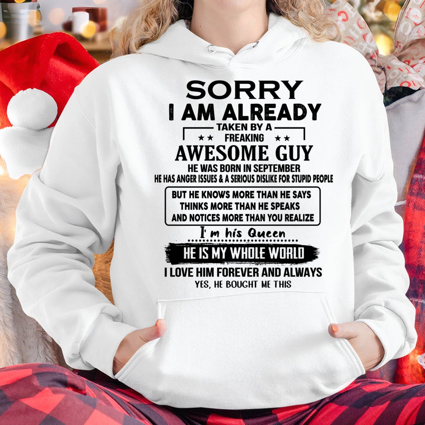 Taken by an Awesome Guy Shirt - Perfect Gift For Your Girlfriend DTSM09 (SKUT08-11-09)