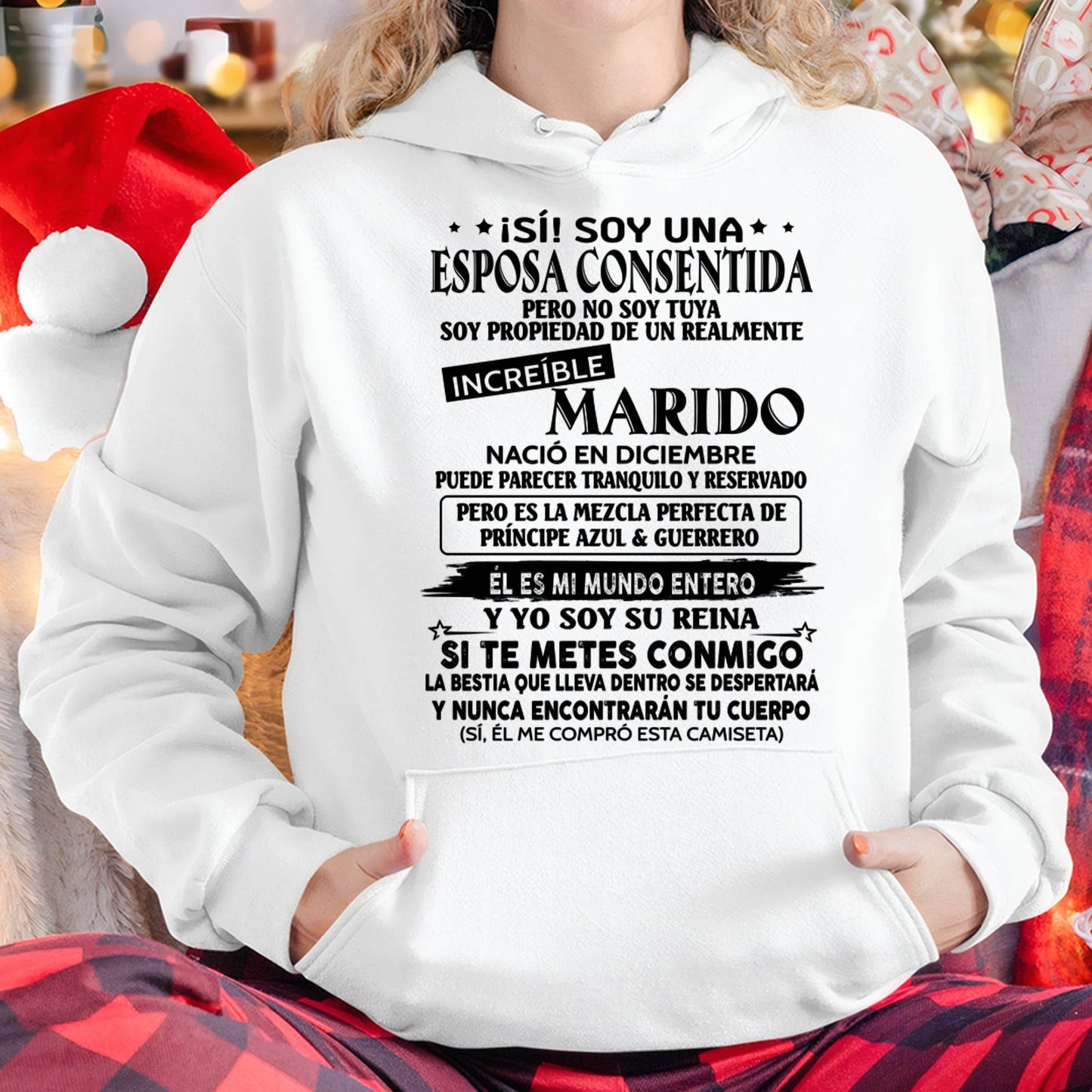 Camiseta Soy una Esposa Consentida de un Increíble Marido Nacido en Deciembre - DTSM12 (SKU-TBNA3)