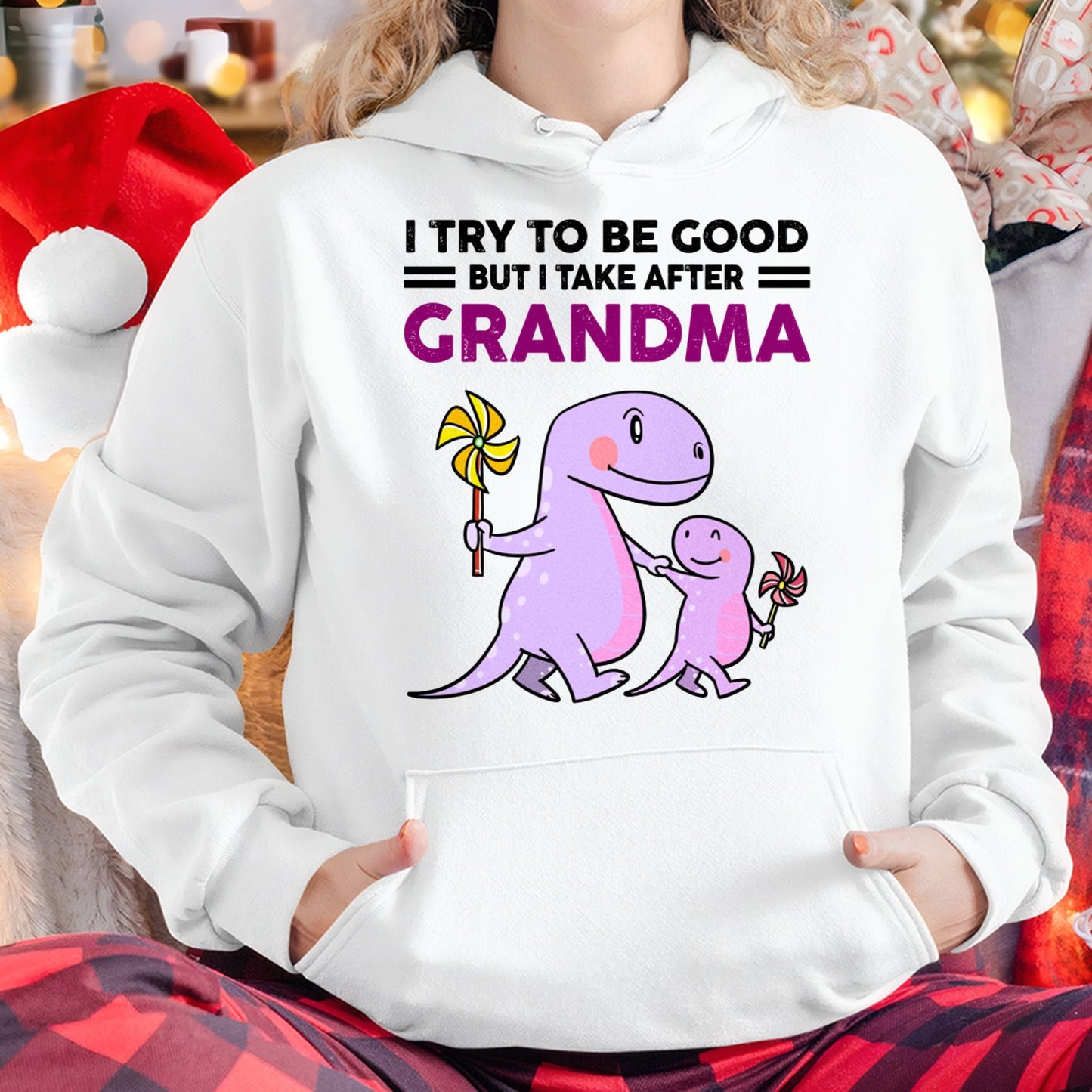 TRY TO BE GOOD BUT I TAKE AFTER GRANDMA- For granddaughter T shirt NTTD00 (SKU07-87)