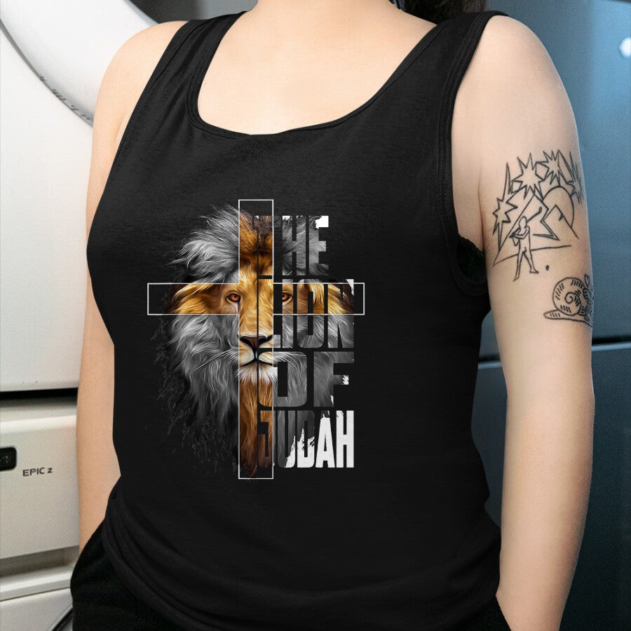 Christian Tee, Christian Faith Unisex T-Shirt/Hoodie/Sweatshirt HLT00 - Christian Religious Jesus The Lion Of Judah Easter Yeshua T-Shirt