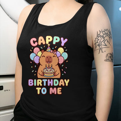 Cute Capybara Shirt, Funny Capybara UnisexT-Shirt/Hoodie/Sweatshirt HLT00 - Capybara Birthday to Me Cappy Birthday T-Shirt